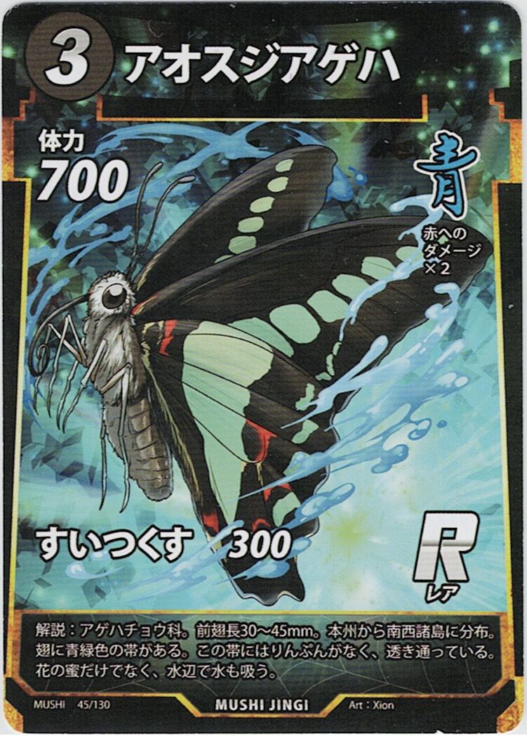 MUSHI1-45 アオスジアゲハ R