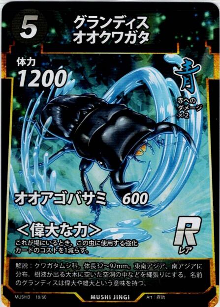 MUSHI3-18 グランディスオオクワガタ R