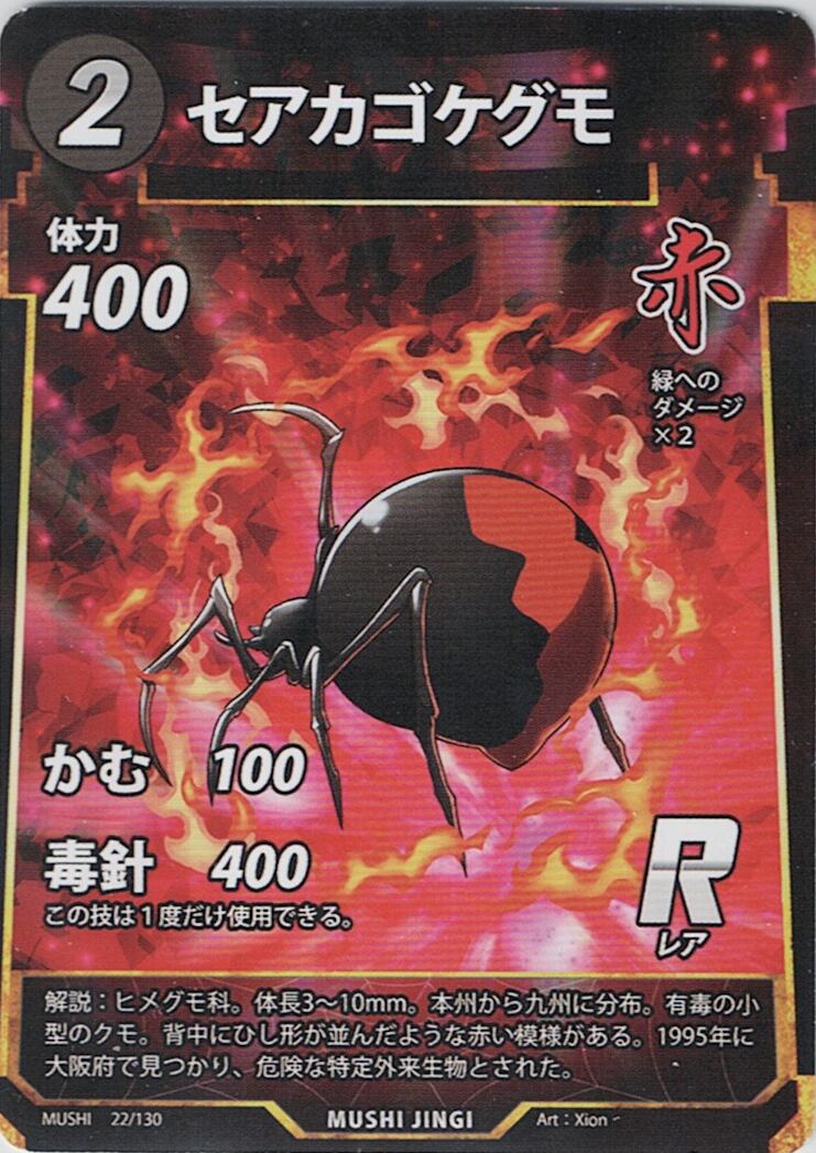 MUSHI1-22 セアカゴケグモ R